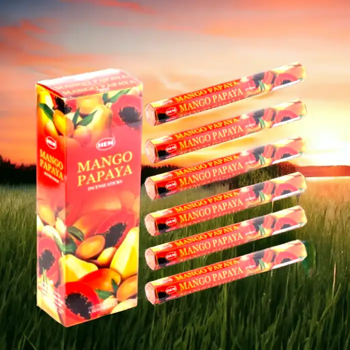 Doğal ve Ferahlatıcı Mango Papaya Kokulu Çubuk Tütsüler - qsmell.com